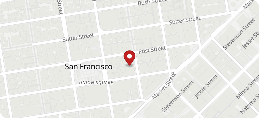 Map of the Feroxo service area