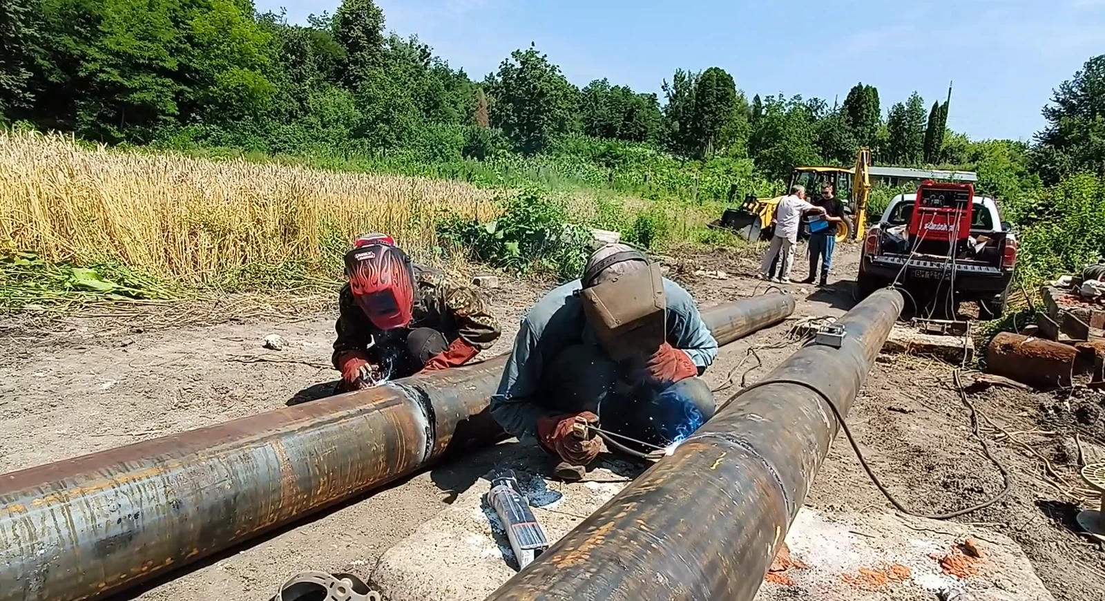 Feroxo equipment deployed on a pipeline project