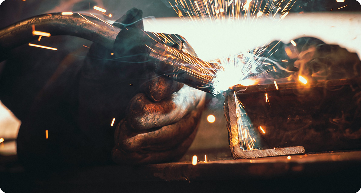 Professional welding operation